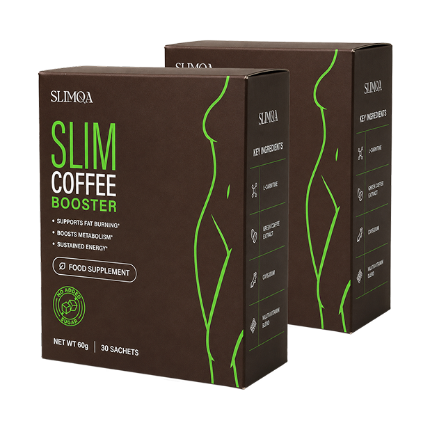 Slimqa slim coffee booster box and sachet
